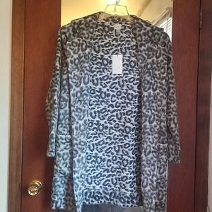 *BRAND NEW*  Cheetah Pea Coat